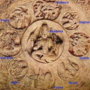 DikpalasrockcutBadamiCave3ceiling SculpturePedia