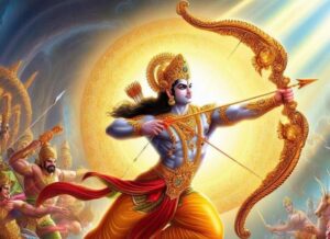 Lord Rama with Saranga SculpturePedia Saranga