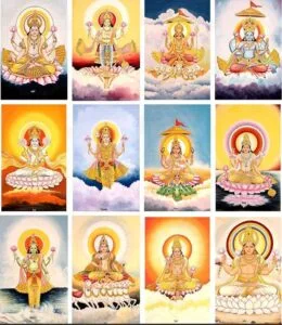 Adityas 12 Sun Gods