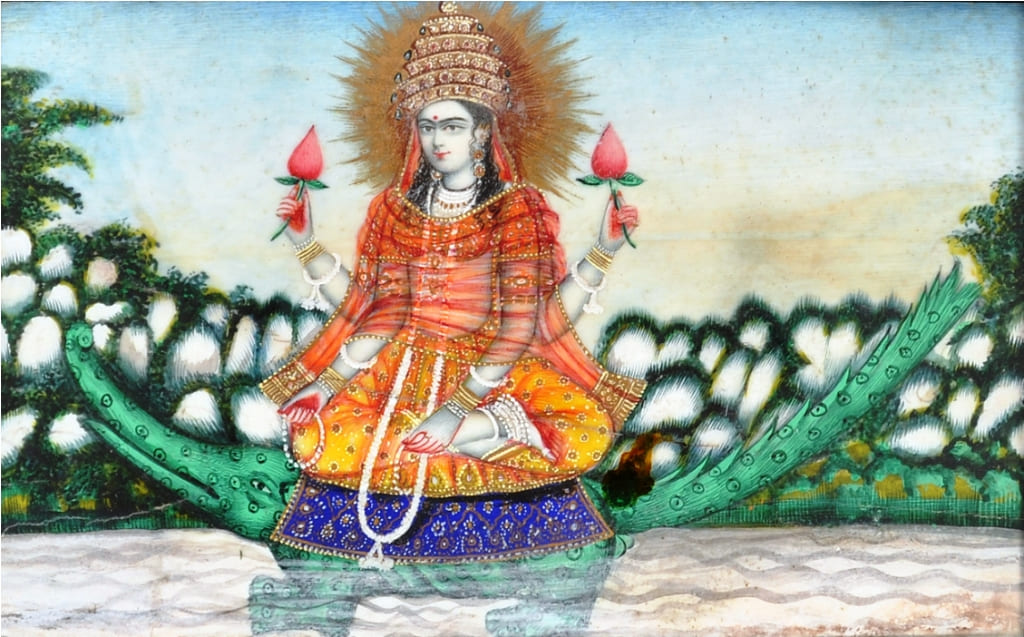 Goddess Varuni on Makara SculpturePedia Goddess Varuni on Makara