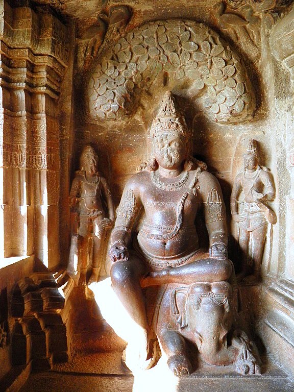 Kubera on Sarvabhauma elephant Ellora cave 32 SculpturePedia Kubera on Sarvabhauma elephant Ellora cave 32