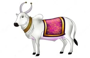Rishabha A White Bull