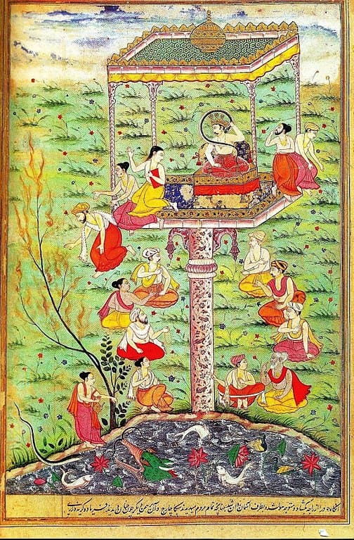 Parikshit bitten by Takshak