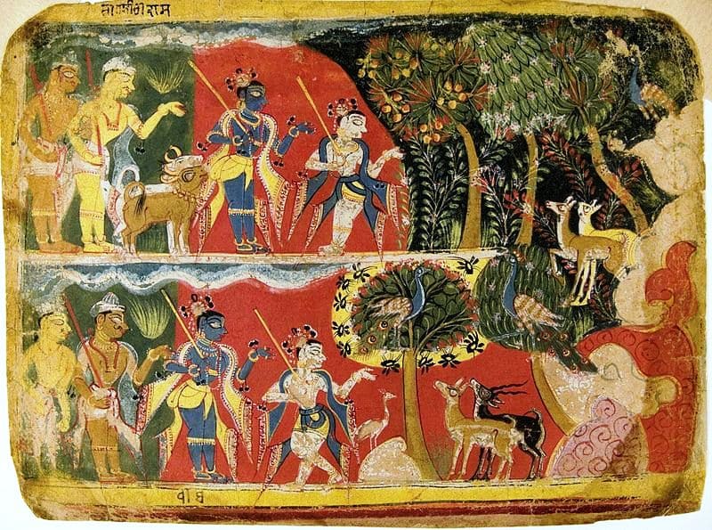 Krishna and Balarama Taking the Cattle to Graze