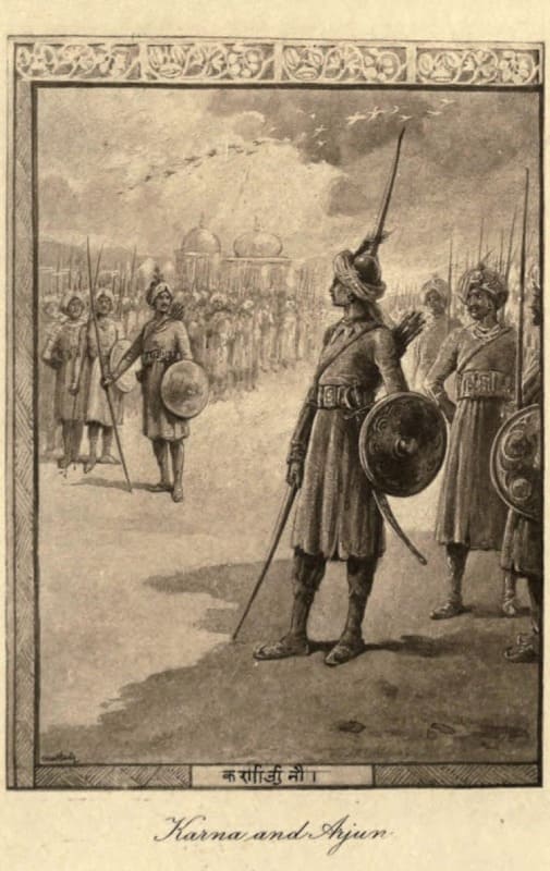 MahabharataKarnaAndArjun SculpturePedia Karna And Arjun