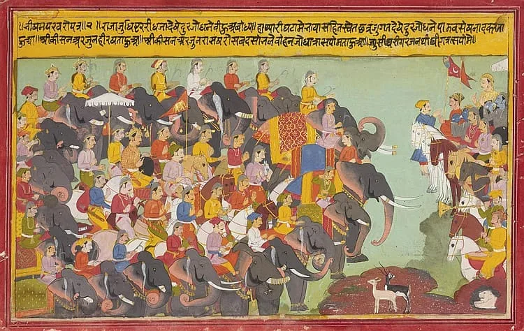 Pandava and Kaurava armies face each other SculpturePedia Pandava and Kaurava armies face each other