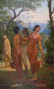 RajaRaviVarmaMahabharataShakuntala SculpturePedia Shakuntala