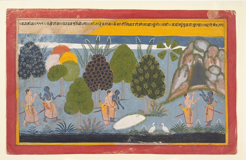 Rama and Lakshmana Search in Vain for Sita