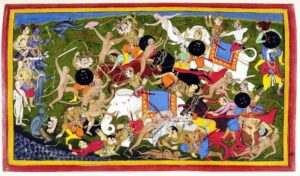 Ramayana fight SculpturePedia Battle at Lanka Ramayana