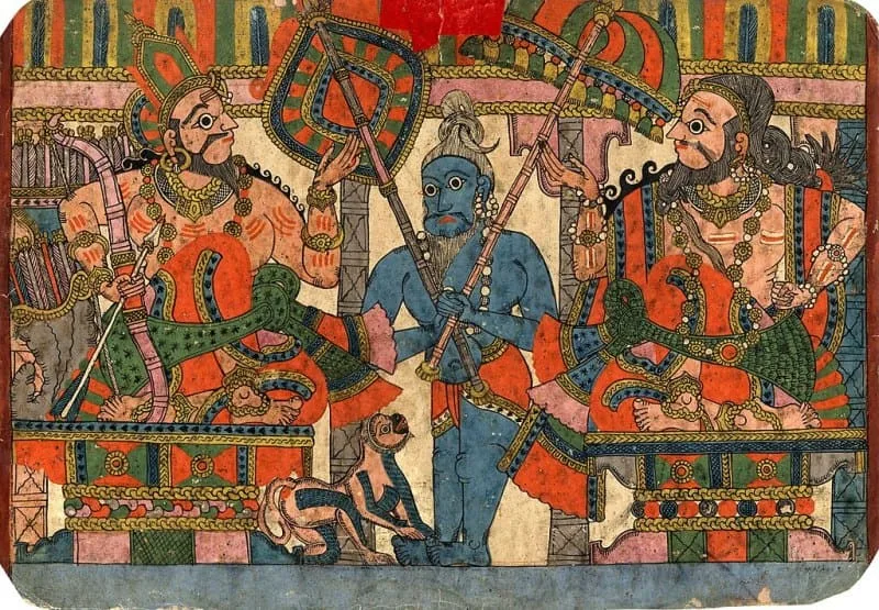 The sage Vyasa and the king Janamejaya