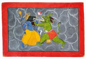 Varaha and Hiranyaksha