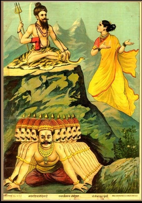 Ravana Lifting Kailasa