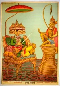 Angada at Ravanas court