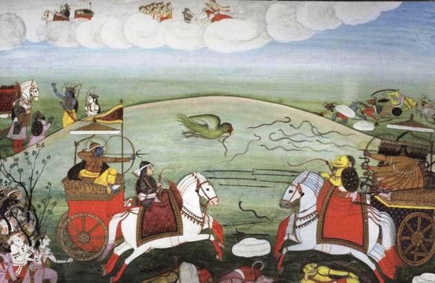 Fight between Rama and Ravana