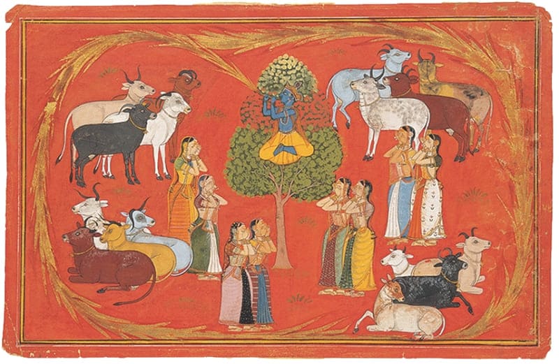 Krishna Swallowing the Forest Fire