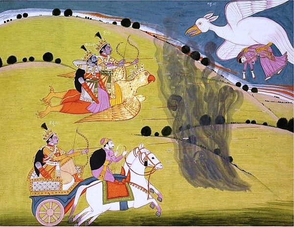 Krishna chase Nikumbha