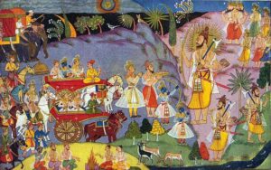 Meeting of Rama and Parashurama
