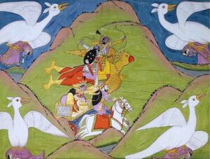 Nikumbha assumes bird form