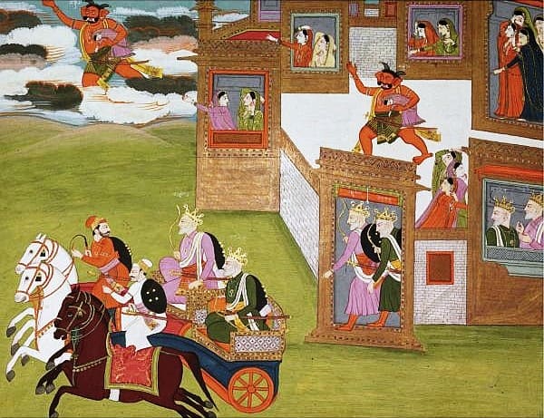 Nikumbha kidnaps Princess Bhanumati