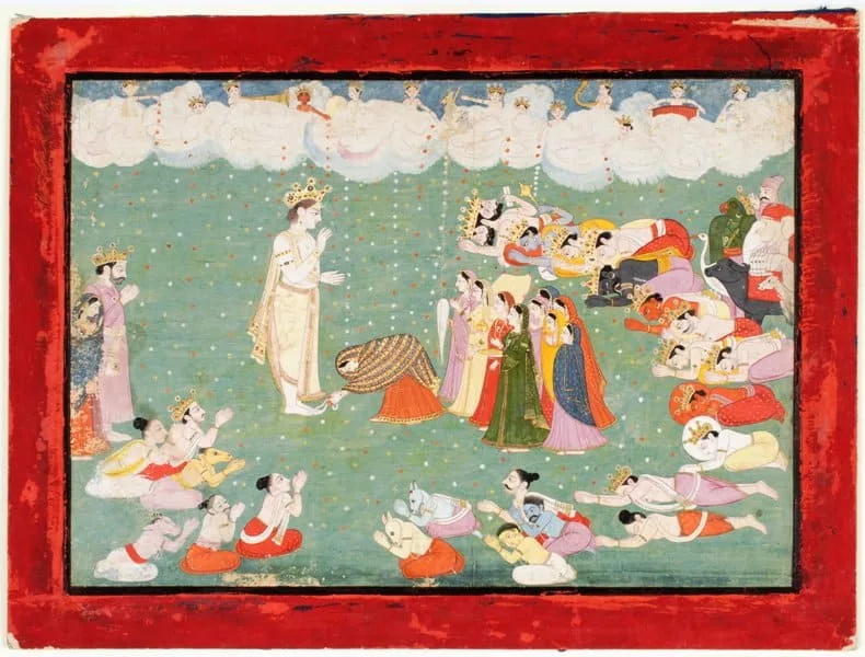 Parvati Greets Shiva in His Beauty as Chandra Shekhar