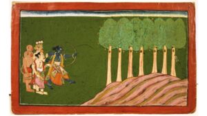 Rama Pierces the Seven Shala Trees