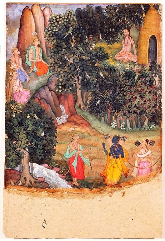 Rama and Lakshmana Meet Sugriva at Matanga’s Hermitage