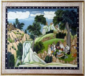 Rama and Lakshmana in the grip of serpent's coil