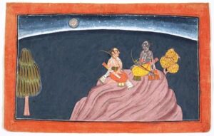 RamaLakshmanaPravashana SculpturePedia Rama and Lakshmana on Mount Pavarasana