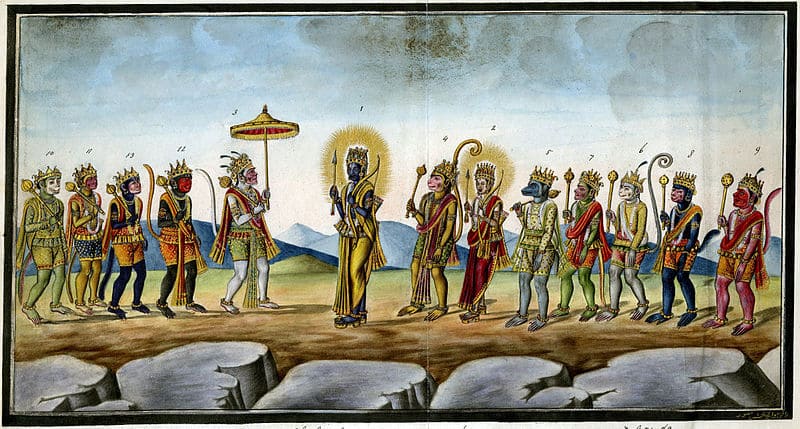Rama and monkey chiefs