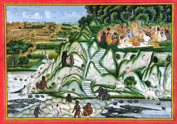 Rama preparing Lanka siege