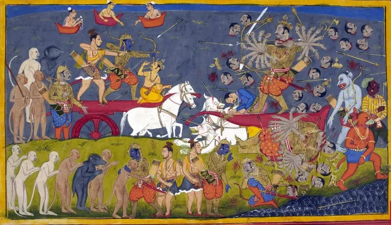 Ravana losing his heads