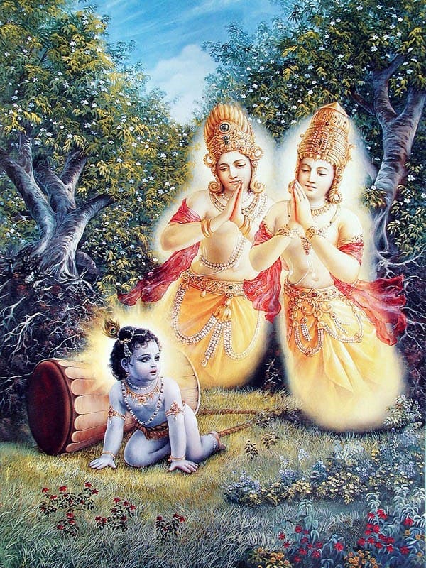 The deliverance of Yamalaarjuna trees SculpturePedia Nalakubera Manibhadra