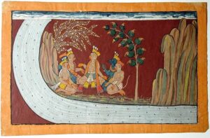 The leaders of the monkeys and bears meet under a tree