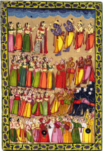 The welcome of the heroes Rama and Lakshmana