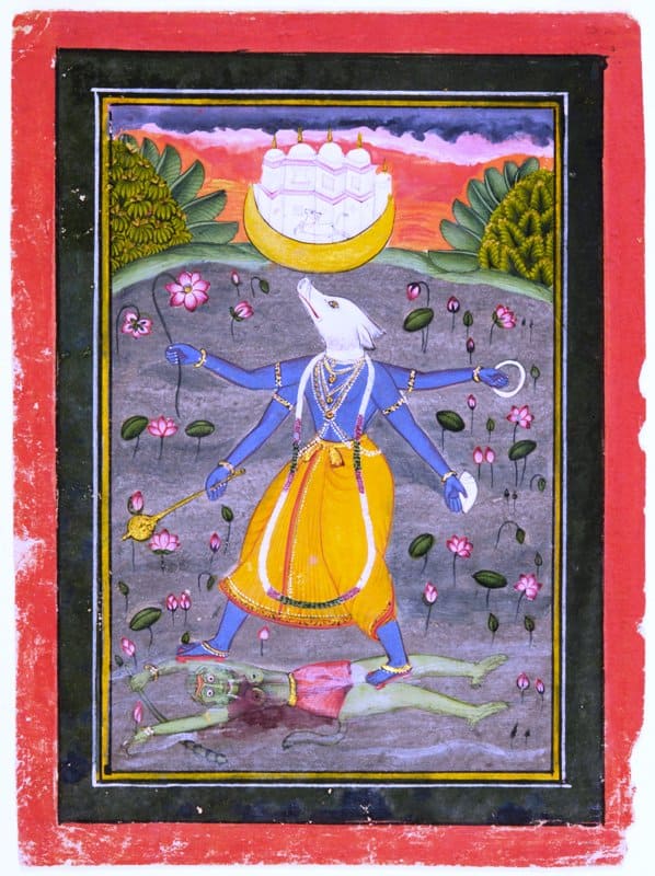 Vishnu as Varaha Raising the Earth