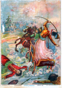 Abhimanyu kills Lakshmana Kumara SculpturePedia Abhimanyu kills Lakshmana Kumara