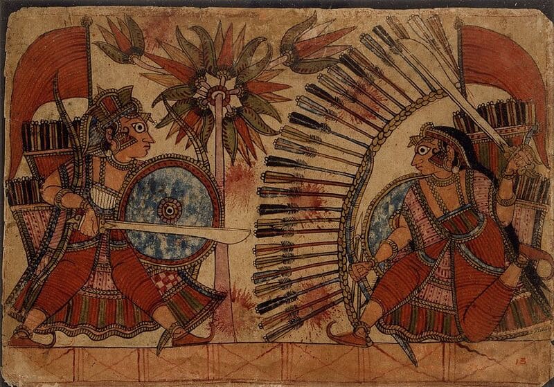 Babhruvahana Resumes his Fight with Vrishaketu