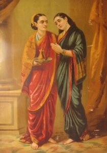 DraupadiandSudheshna SculpturePedia Draupadi and Sudheshna