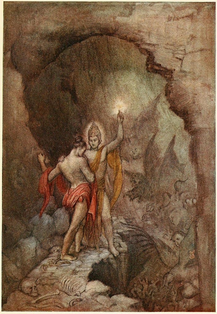 Indra lifts the illusion and reveals the truth to Yudhishthira