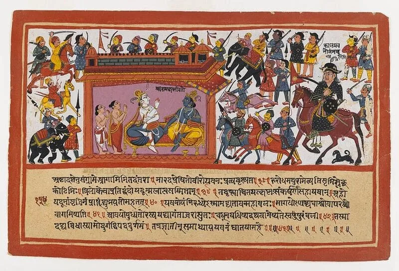 KalayavanaSurroundsMathura SculpturePedia Kalayavana Surrounds Mathura
