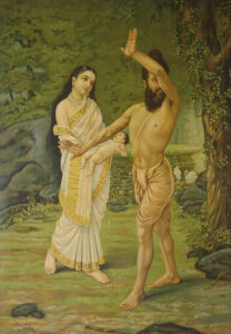Menaka shows Shakuntala to Vishvamitra SculpturePedia Menaka shows Shakuntala to Vishvamitra