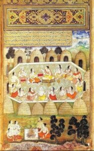 Sauti recites the slokas of the Mahabharata
