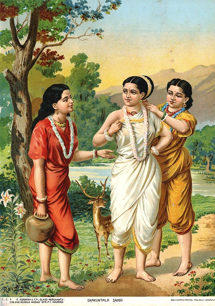 Shakuntala and Sakhis