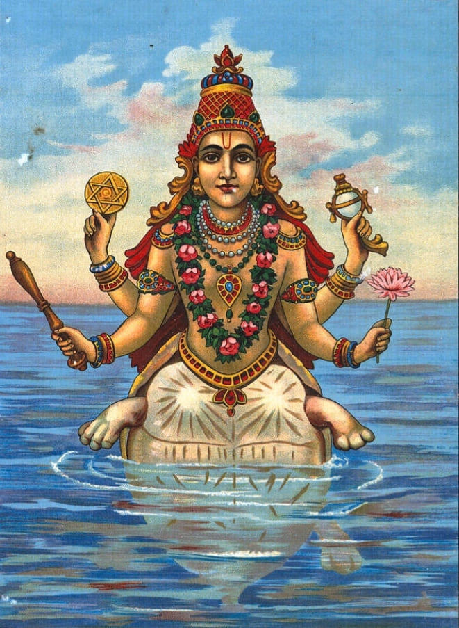 Kurma Avatar by Raja Ravi Varma