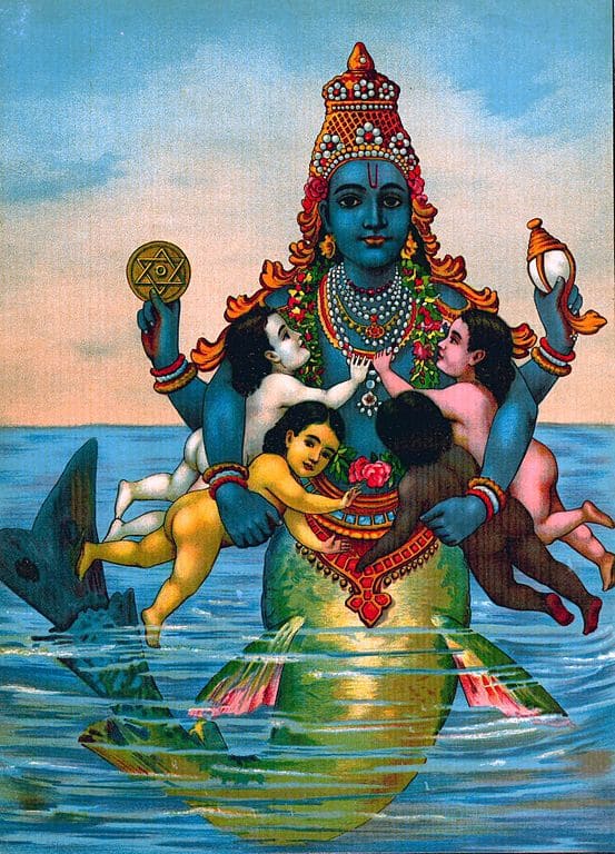Matsya Avatar by Raja Ravi Varma
