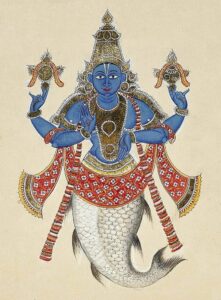 Matsya the fish incarnation of Vishnu