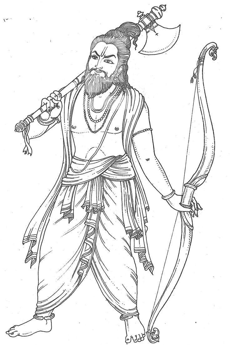 Parashuram Iconography SculpturePedia Parashuram Iconography