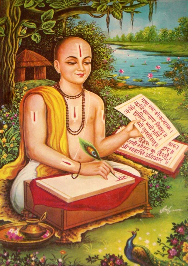 Tulsidas composing Avadhi Ramcharitmanas
